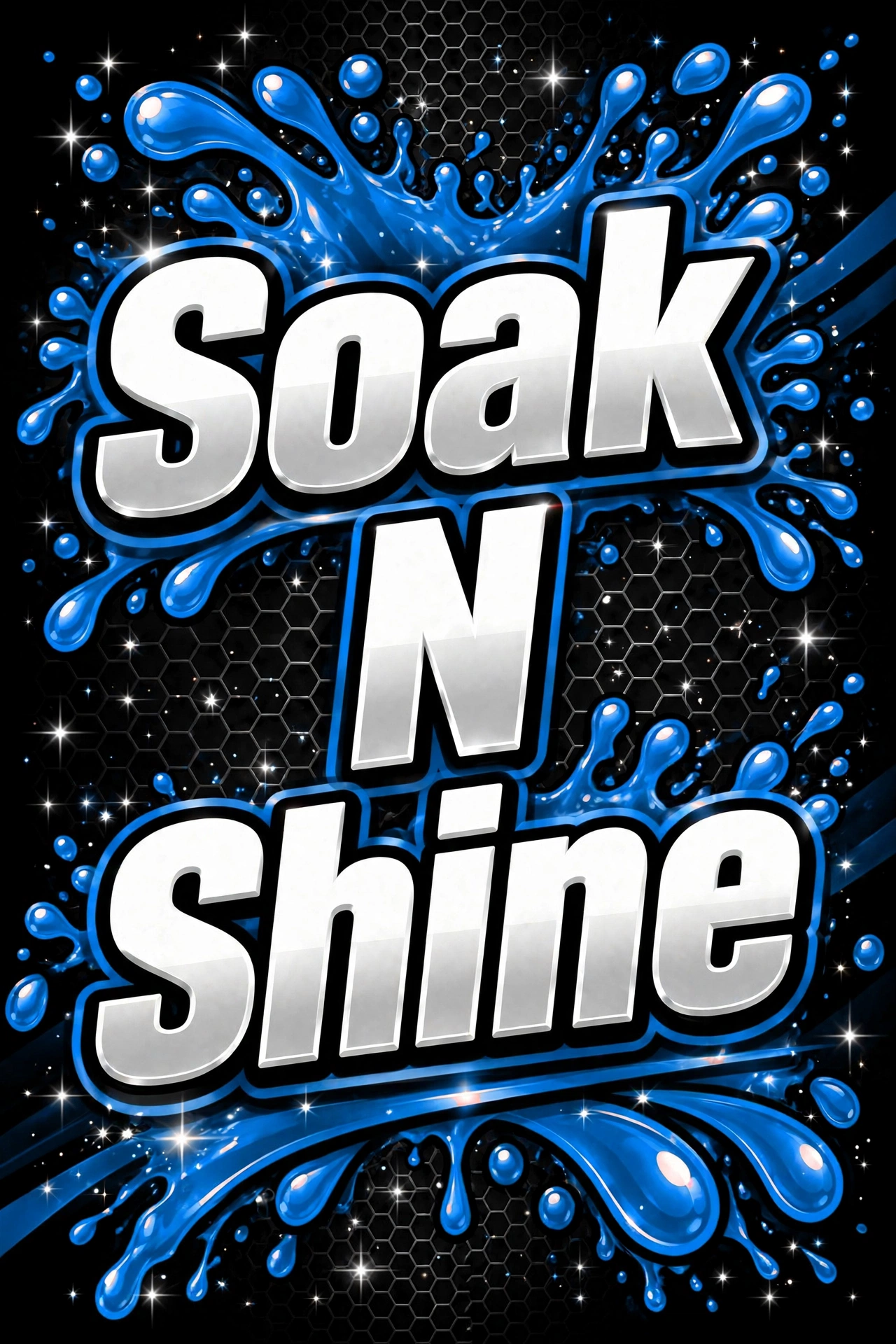 Soak N Shine wash graphic