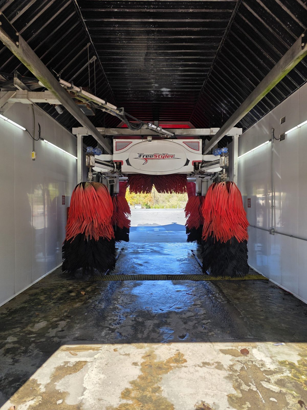 Inside a soft touch automatic bay at an Anderson Car Washes location